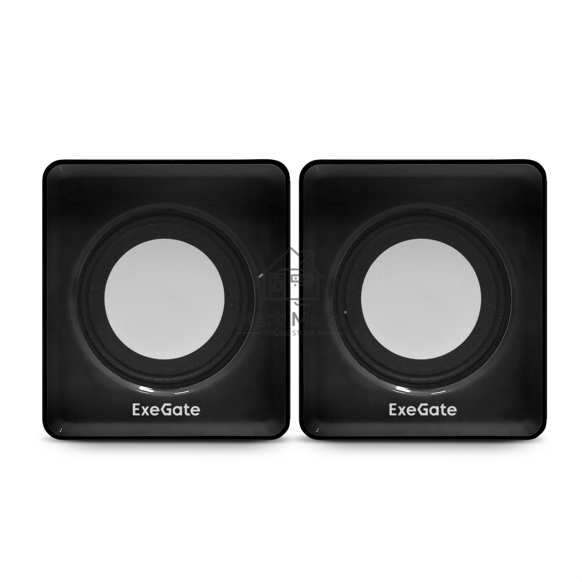 Акустическая система 2.0 ExeGate EX287057RUS Disco 140 Black (питание USB, 2х3Вт (6Вт RMS), 100-20000Гц, черный)