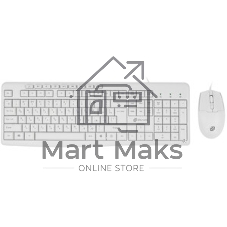 Комплект клавиатура+мышь Oklick S650 проводной, USB, 2000 DPI, белый