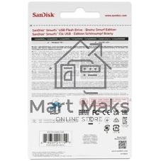 Флешка USB SanDisk Smurfs 64Gb SDCZIS-064G-G46, USB3.2, синяя