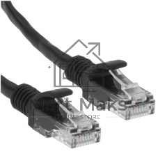 Патч-корд медный UTP Cablexpert PP10-2M/BK cat.5e, 2м, литой, многожильный, черный