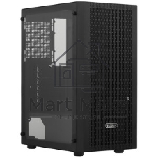 Корпус без блока питания PCCOOLER MA100 MESH BK, Mesh Mid Tower, черный, TG, 0.4 SPCC, 3x120мм ARGb ATX, mATX, mITX 160/310/180мм 2x2.5