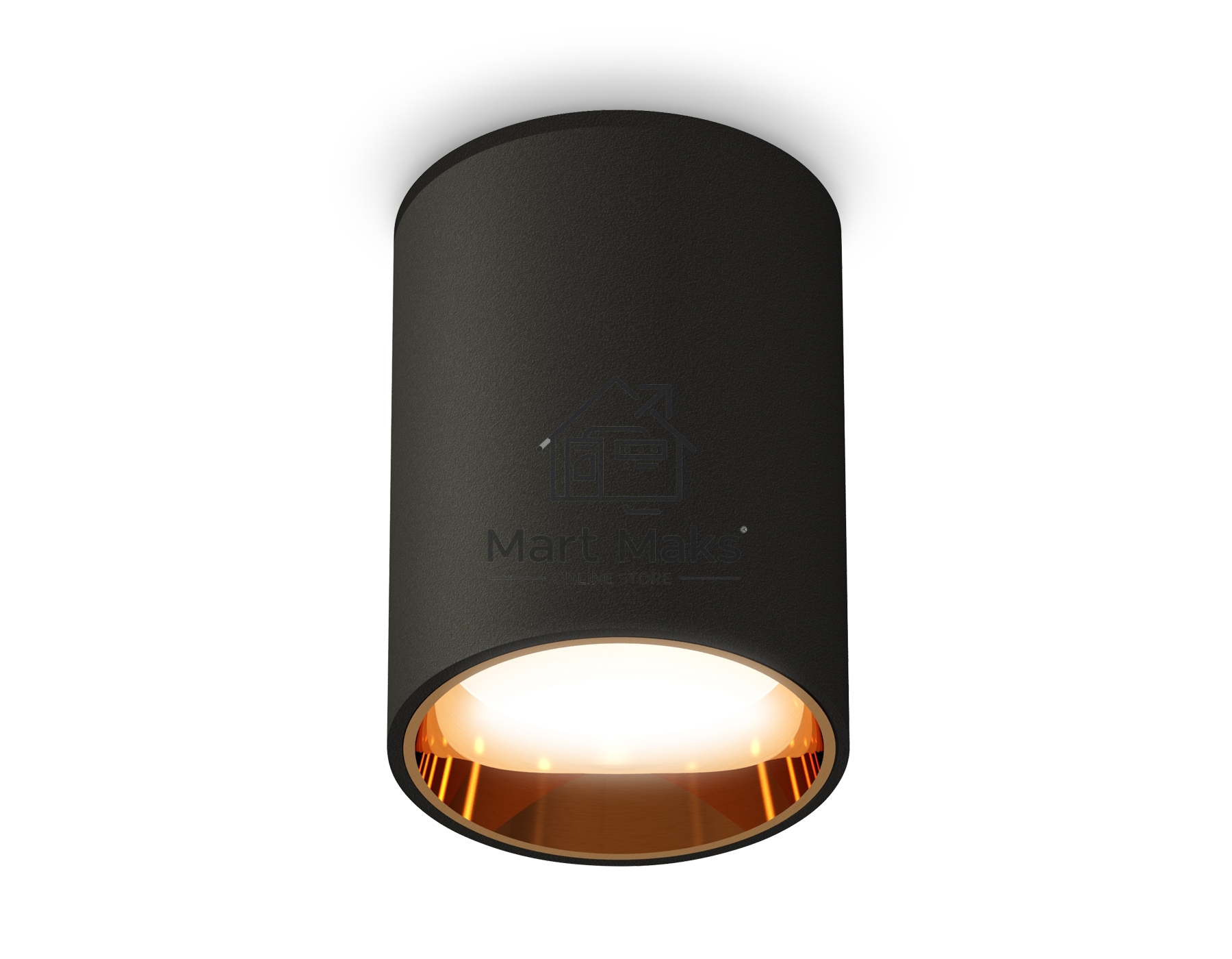 Светильник Ambrella Light XS6313023 SBK/PYG черный песок/золото желтое полированное MR16 GU5.3 (C6313, N6113)