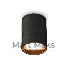 Светильник Ambrella Light XS6313023 SBK/PYG черный песок/золото желтое полированное MR16 GU5.3 (C6313, N6113)