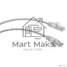 Шнур комм. Cabeus, кат. 5е, экр., F/UTP, RJ45/RJ45, LSZH, AWG24 15м, серый