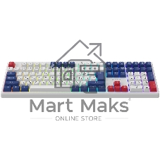 Клавиатура Oklick 725G проводная, USB Type-A, белый/красный
