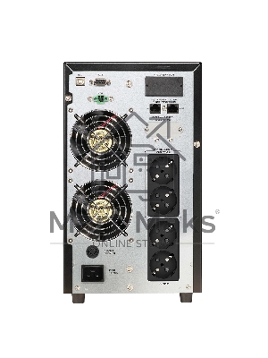 Источник бесперебойного питания CROWN On-Line CMUOA-350-3K EURO 3000VA/2700W, корпус металл, TOWER, АКБ 6*12V/9AH, PF-0.9, AVR 110-300V, порт RJ-11/45+USB/RS-232, EPO, розетки 4*EURO, входной кабель 2 м, вентилятор охлаждения, автомат, слот для SNMP, порт