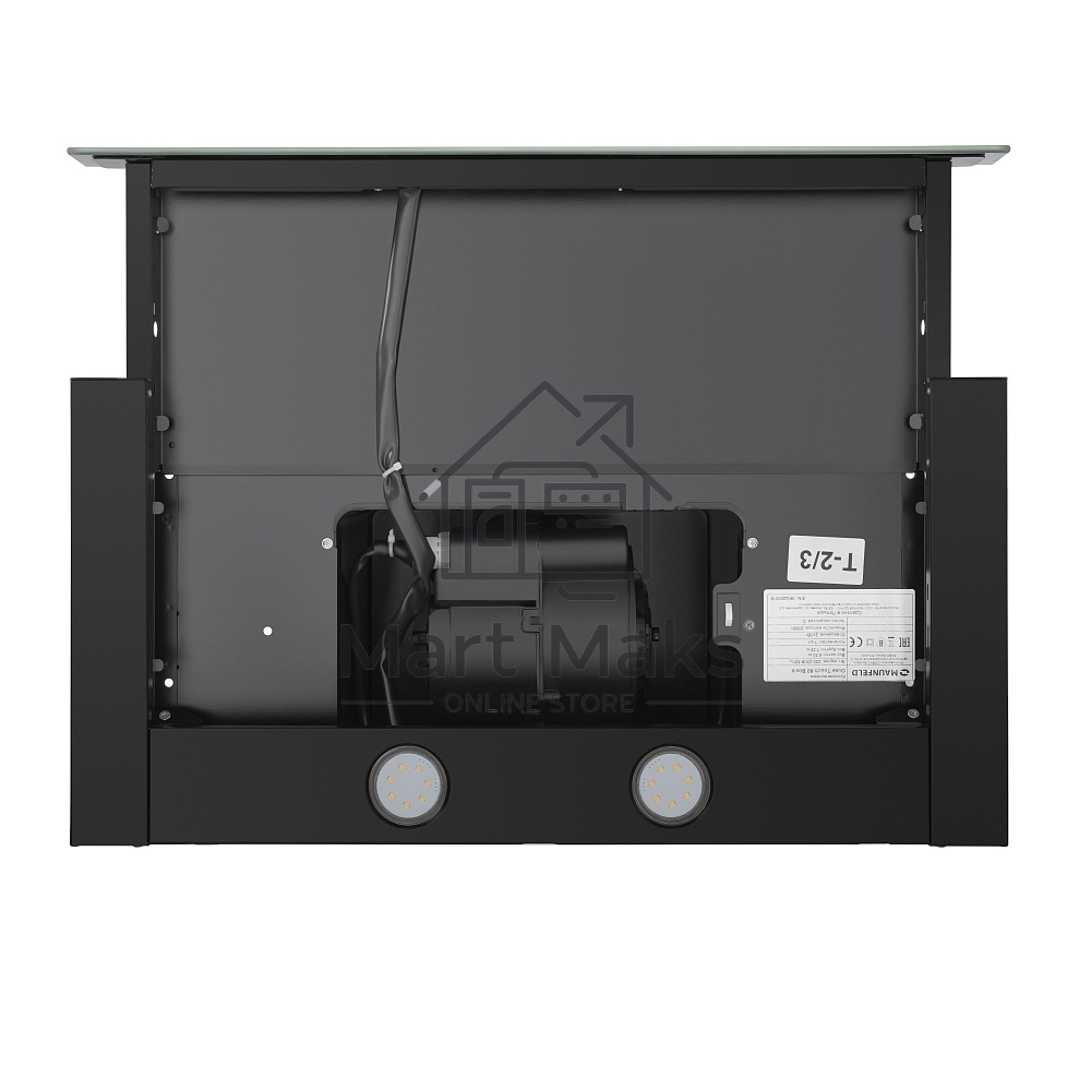 Вытяжка встраиваемая Maunfeld Ouse Touch Glass 60 черный, 60 см, 750 куб. м/ч, 48 дБ