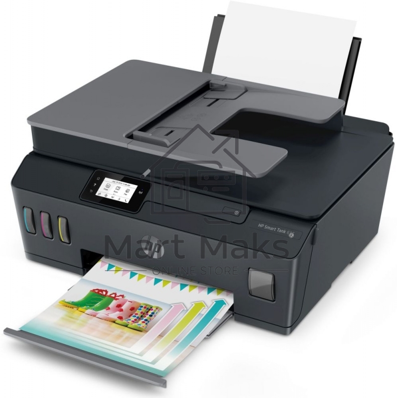 МФУ струйный HP Smart Tank 615 AiO (Y0F71A), A4, цветной, печ. до 22 стр/мин. (ч/б) до 16 стр/мин. (цвет), скан. до 5 стр/мин. (ч/б) 3 стр/мин. (цвет), 1200 x 1200 dpi (ч/б печать, скан.) 1200 x 4800 dpi (печать цвет), USB, Wi-Fi, BlueTooth, Air Print, Mo