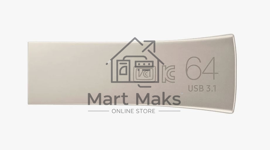 Флешка USB R/W R/W 64GB USB Drive <USB 3.1> Samsung BAR Plus (up to 300Mb/s) (MUF-64BE3/APC) серебристый