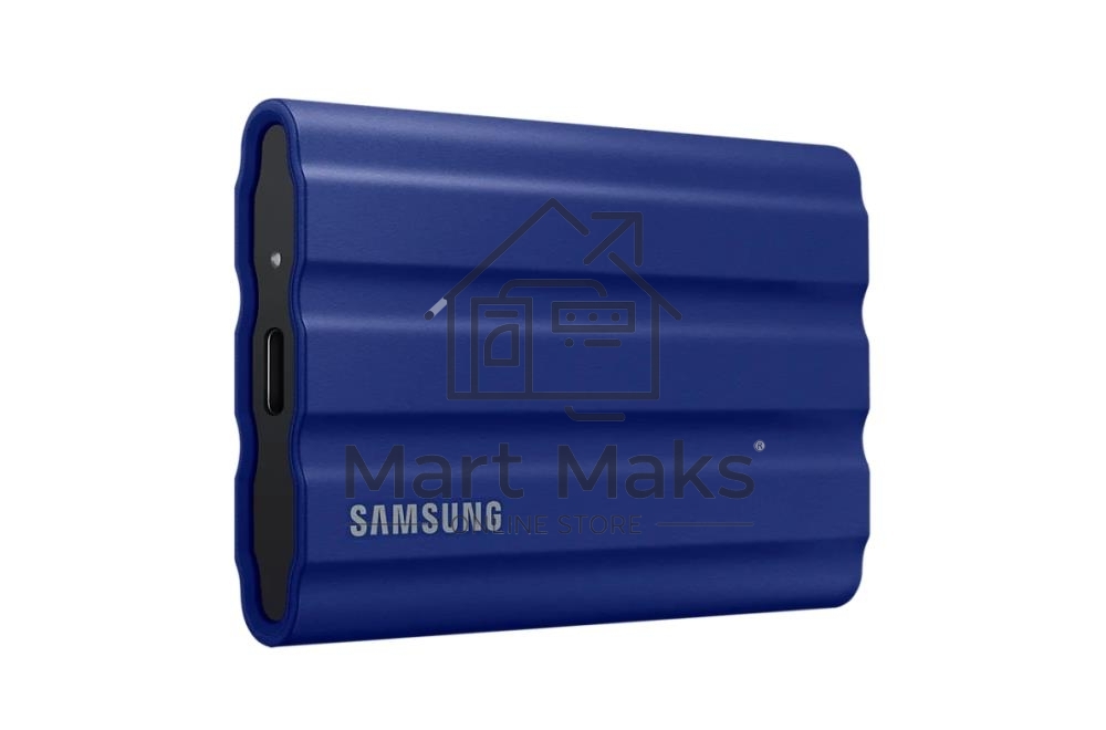Накопитель SSD Samsung T7 Shield MU-PE1T0R/WW, USB3.2, 1ТБ, синий