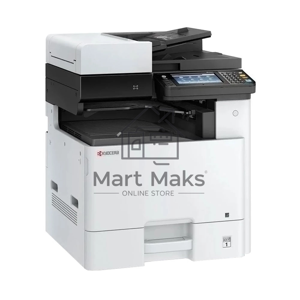 МФУ лазерный Kyocera Ecosys M8130cidn (1102P33NL0), А3, цветной, печ. до 30 стр/мин. (А4) до 15 стр/мин. (А3), скан. до50 стр/мин., 1200 x 1200 dpi (печать) 600x600dpi (скан.), USB, RJ-45, NFC, Air Print, Mopria