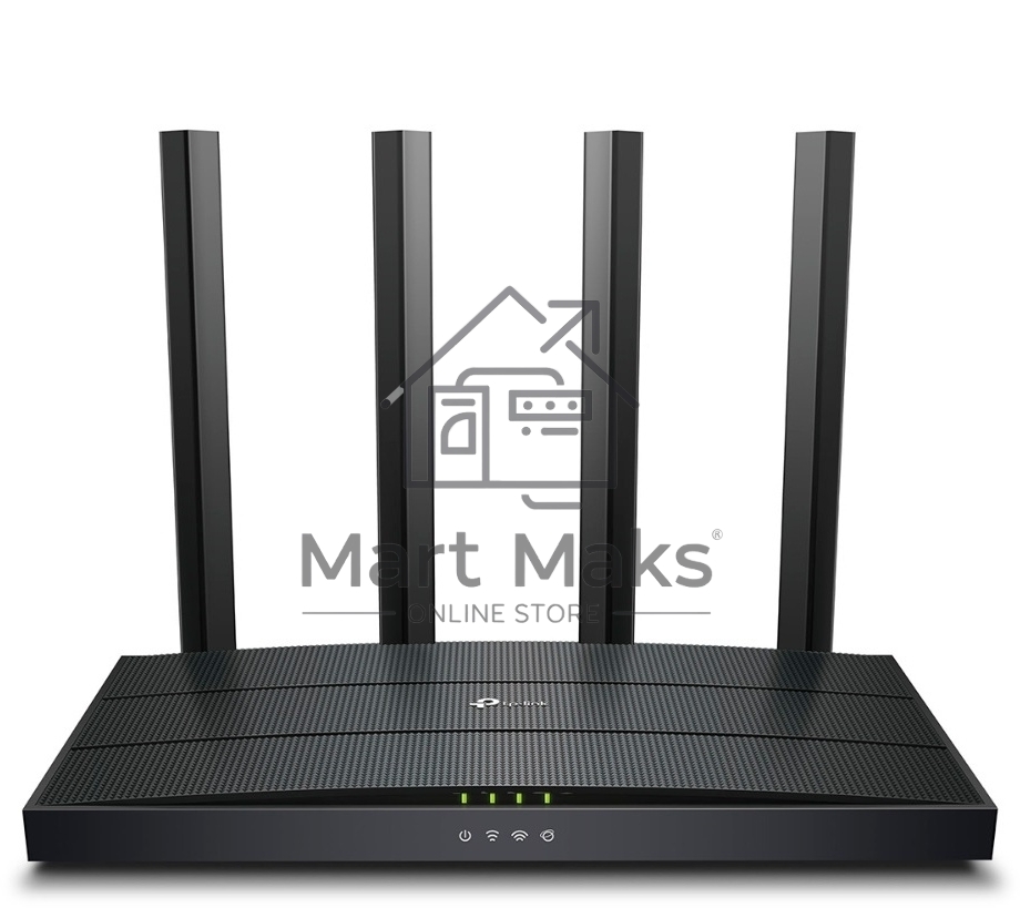 Роутер AX1500 Dual-Band Wi-Fi 6 RouterSPEED: 300 Mbps at 2.4 GHz + 1201Mbps at 5 GHzSPEC: 4× Antennas, 1GHz Dual Core CPU, 1× Gigabit WAN Port + 3× Gigabit LAN Ports, 1024-QAM, OFDMAFEATURE: Tether App, WPA3, Access Point Mode, IPv6 Supported, IPTV, Bea