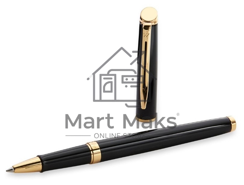 Ручка роллер Waterman Hemisphere (CWS0920750) Matte Black GT F, черные чернила, подарочная коробка