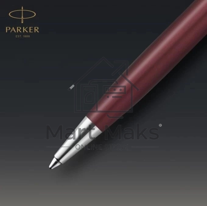 Ручка шариковая Parker Sonnet Premium K537 (CW2119783) Metal Red CT M, черные чернила, подарочная коробка