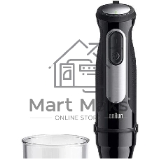 Блендер Braun MQ55001MBK, погружной, черный/серебристый