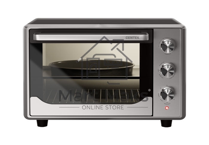 Мини-печь Centek CT-1540 Convection (сталь) <50л> 2000Вт двойн стекло, внутр подсветка, max 320°