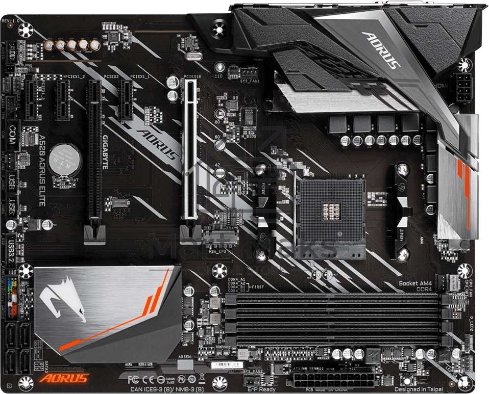 Материнская плата Gigabyte A520 AORUS ELITE, AM4, AMD A520, 4xDDR4, 4xSATA, 1xM.2, 1xPCI-E 3.0 x16, 1xHDMI, 1xDVI-D, 1x 1Gb LAN, 2xUSB 2.0, 4xUSB 3.2 Gen 1, 3x3.5 мм, 7.1, Micro-ATX