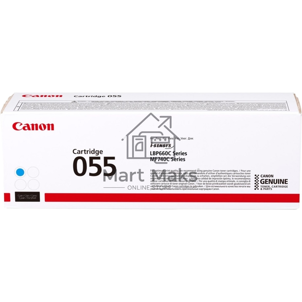 Картридж лазерный Canon 055 C (3015C002) голубой (2100 стр.) для Canon i-SENSYS серий MF740, LBP660.