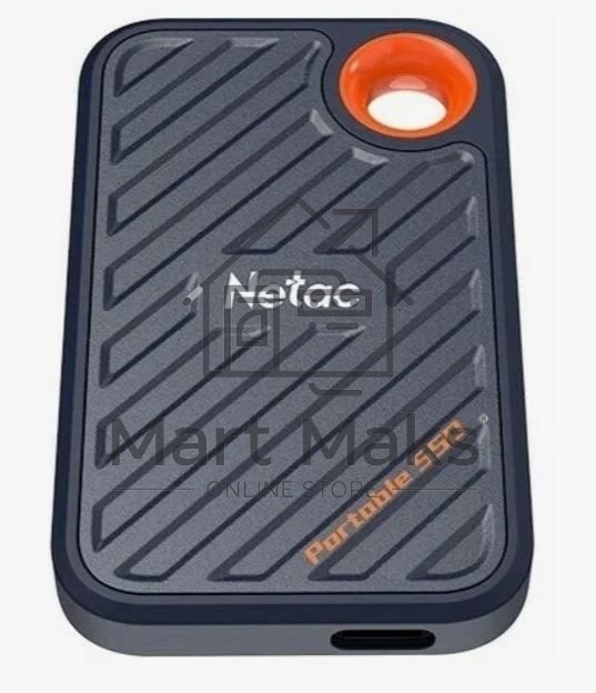 Накопитель SSD External Netac 1.0Tb ZX20 <NT01ZX20-001T-32BL> (USB3.2 Gen2 x2 Type C, up to 2000/1800MBs, 71.5x43.5x8mm, Plastic) Black