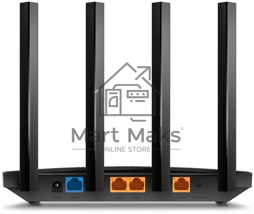 Роутер AX1500 Dual-Band Wi-Fi 6 RouterSPEED: 300 Mbps at 2.4 GHz + 1201Mbps at 5 GHzSPEC: 4× Antennas, 1GHz Dual Core CPU, 1× Gigabit WAN Port + 3× Gigabit LAN Ports, 1024-QAM, OFDMAFEATURE: Tether App, WPA3, Access Point Mode, IPv6 Supported, IPTV, Bea