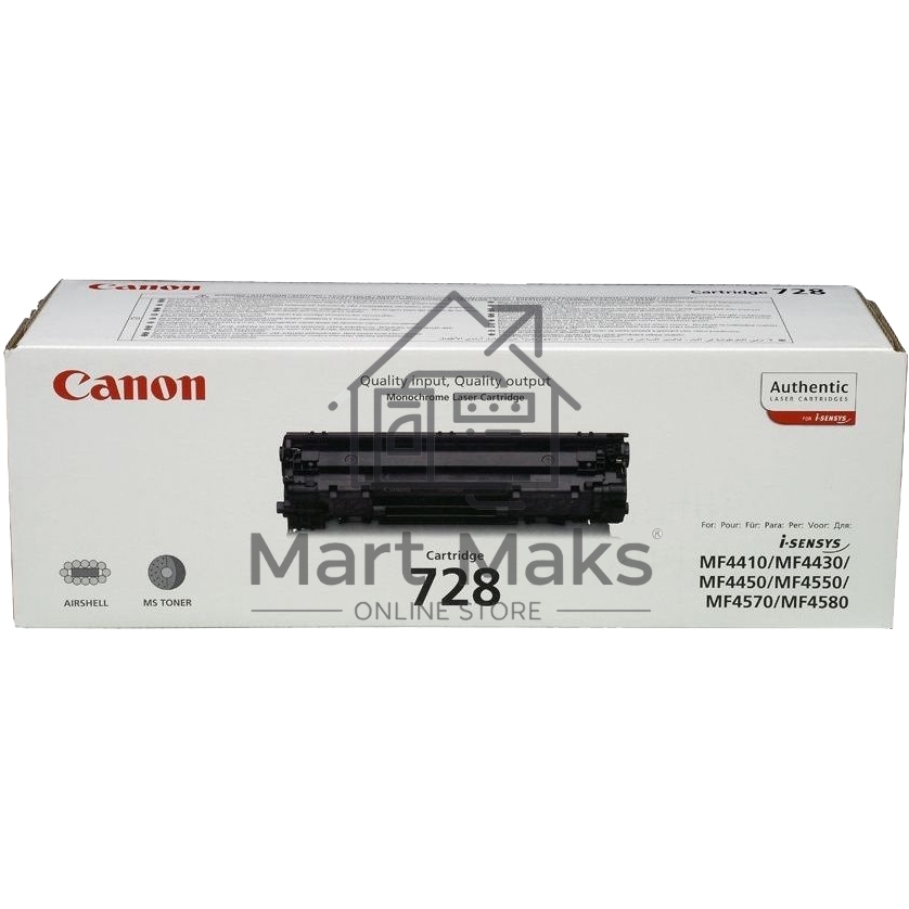 Картридж лазерный Canon 728 черный (2100 стр.) для Canon MF4410/4430/4450/4550/4570/4580