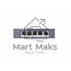 Коммутатор Hikvision DS-3E0505HP-E, 5×1 Гбит/с (4×PoE/Hi-PoE), неуправляемый