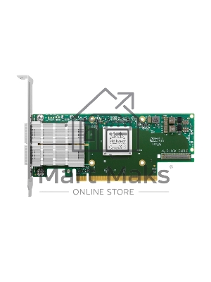 Адаптер Infiniband ConnectX®-6 VPI adapter card, HDR IB (200Gb/s) and 200GbE, dual-port QSFP56, PCIe4.0 x16, tall bracket