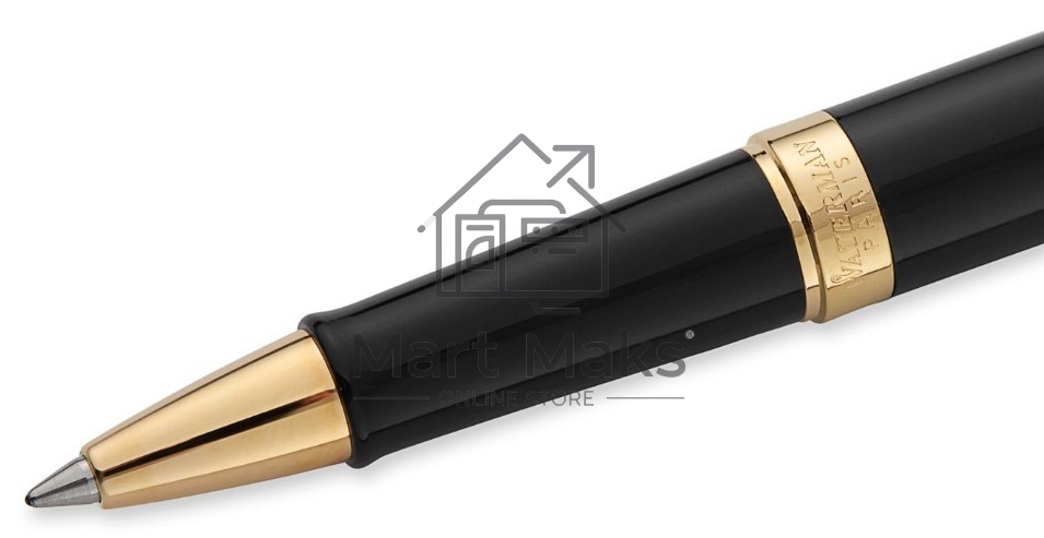 Ручка роллер Waterman Hemisphere (CWS0920750) Matte Black GT F, черные чернила, подарочная коробка