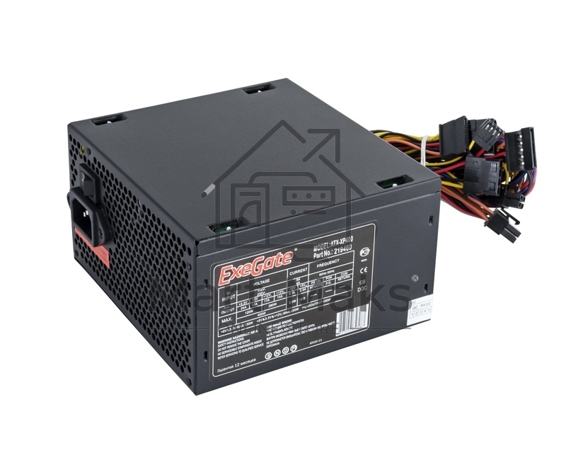 Блок питания Exegate XP400 EX219459RUS-S, 400Вт, 120мм, черный