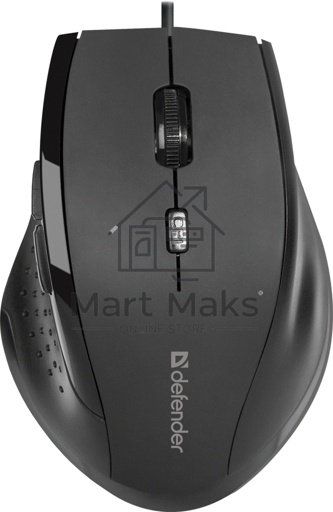 Мышь проводная Defender Accura MM-362 черный, 1600 dpi, USB, кнопки - 6