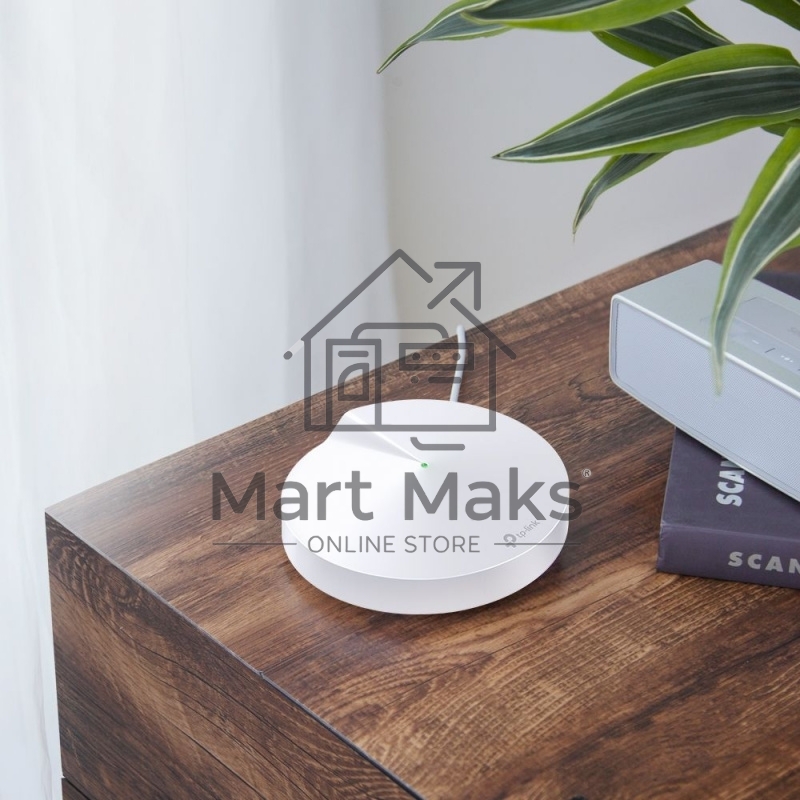 Маршрутизатор TP-Link TP-Link DECO M5(3-PACK) AC1300 Домашняя Wi-Fi система, чипсет Qualcomm, два диапазона (Dual-Band), поддержка стандартов 802.11ac/a/b/g/n, 717 МГц четырёхъядерный процессор, Bluetooth 4.2, 2 гигабитных порта Ethernet, 1 порт USB Type-