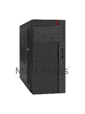 Компьютерный корпус Miditower ExeGate AA-440U-AA450 (ATX, AA450 8 см, 2*USB+1*USB 3.0, аудио, черный)