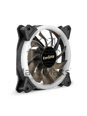 Вентилятор для корпуса ExeGate EX12025H3P4PSR-PWM.ARGB черный, 120 мм, 1800 об/мин, 26 дБ, 4 pin