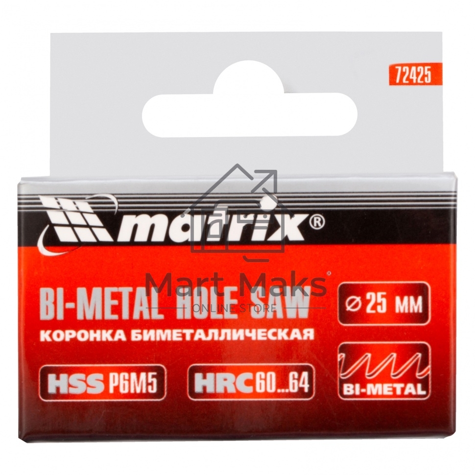Коронка MATRIX BIMETAL, 25 мм 72425