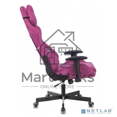Кресло игровое Бюрократ VIKING KNIGHT LT15 FABRIC малиновый крестовина металл/пластик