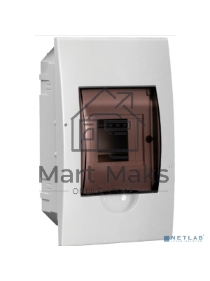 Бокс ЩРВ-П-4 мод. встраив. пластик IP41 GENERICA IEK MKP12-V-04-41-G