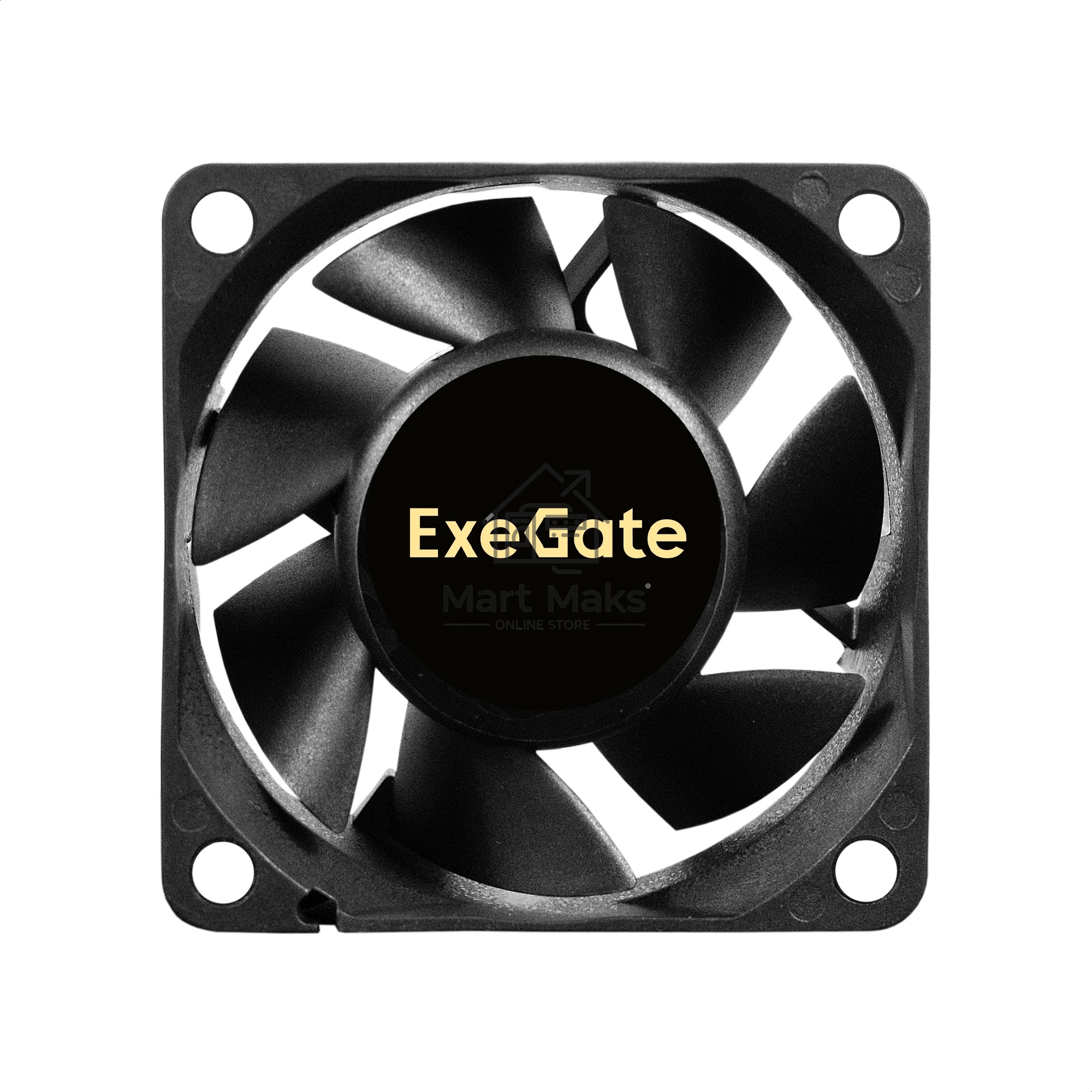 Вентилятор для корпуса ExeGate EX06025B3P черный, 60 мм, 3500 об/мин, 25 дБ, 3 pin