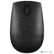Мышь беспроводная Lenovo 300 черный, 1000 dpi, радиоканал, USB, кнопки - 3