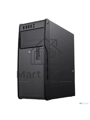 Компьютерный корпус PowerCool без ТМ, S1008BK-2U3C-NP NP (MidiTower, БЕЗ БП, черный, 2*USB3.0+2*USB Type-C +HD Audio)