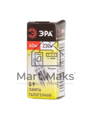 Лампа галогенная ЭРА G9-JCD-60-230V-Cl(100/1000/30000)