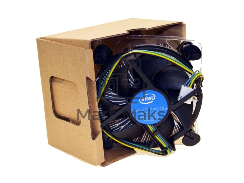 Кулер Intel E97379серебристый/черный 90мм алюминий 2500rpm 27db 4-pin 73W 58мм