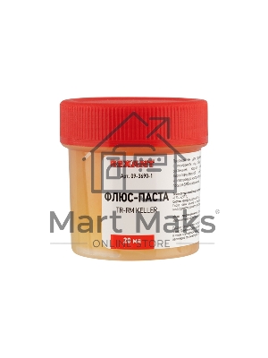 Флюс для пайки Rexant, паста TR-RM KELLER, 20 мл, банка, блистер