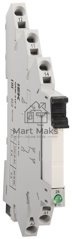Реле интерфейсное ORM 3 1NO+1NC 24В DC ИЭК ORM-41F-3