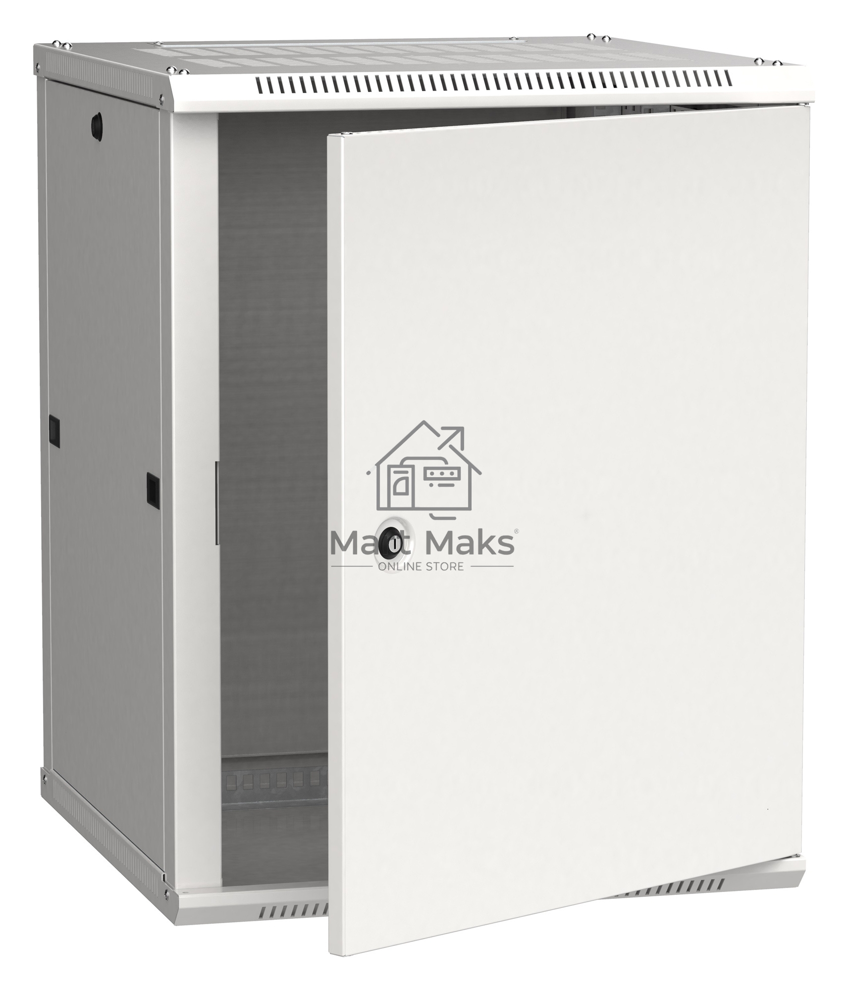 Шкаф монтажный ITK Linea W (LWR3-15U66-MF) 15U 600x450мм пер.дв.металл 90кг серый 500мм 200град. 770мм IP20