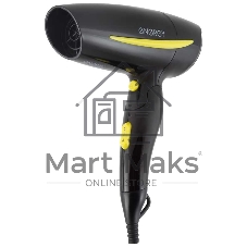 Фен Energy EN-859 чёрный/жёлтый, 1200 Вт, компактный, складная ручка