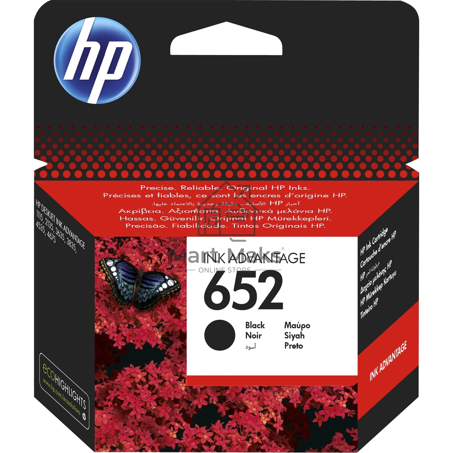 Картридж струйный HP №652 (F6V25AE) черный, 360 стр., для DJ IA 1115/2135/3635/4535/3835/4675