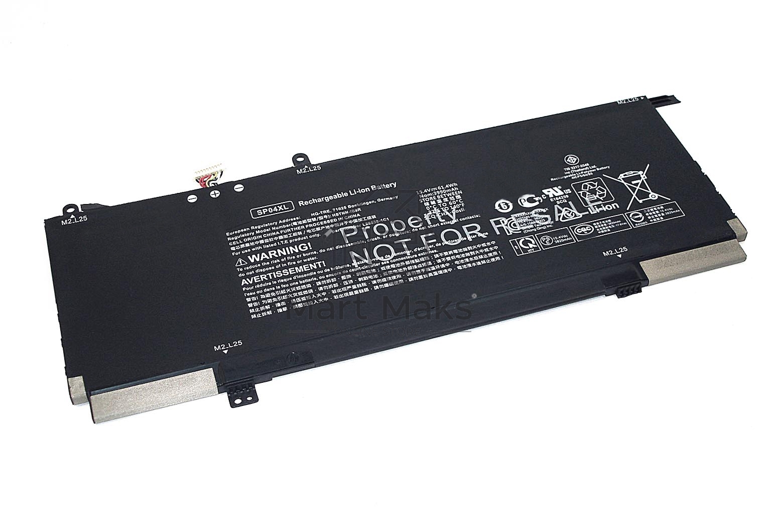 Аккумуляторная батарея для ноутбука HP Spectre x360 13-ap (SP04XL) 15.4V 61.4Wh