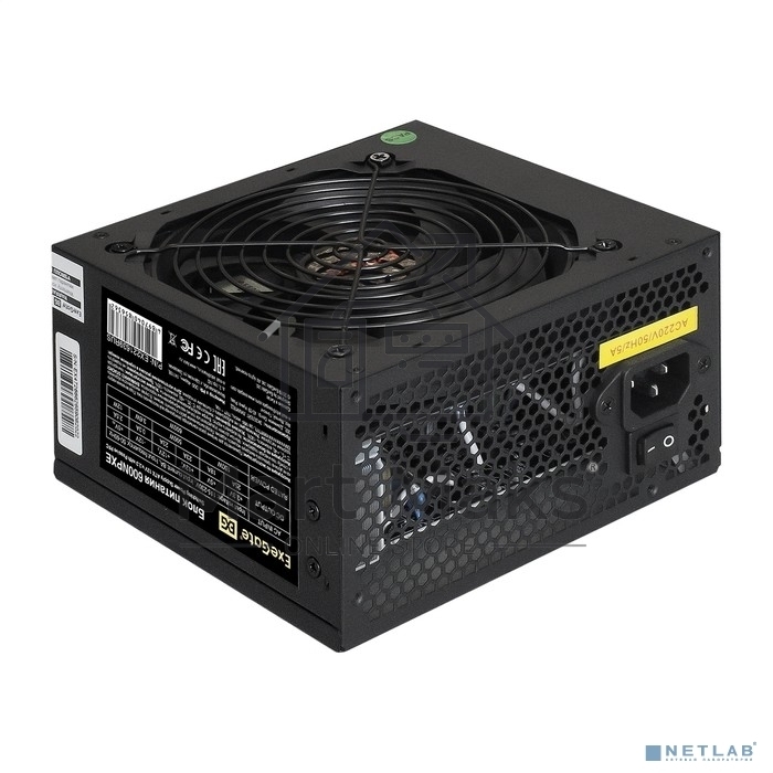 Блок питания ExeGate 600NPXE (EX221639RUS-PC), 600Вт, 120мм, черный