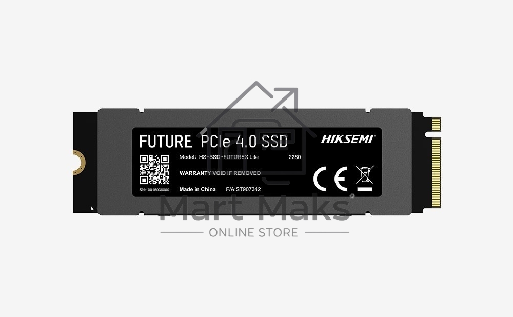 Накопитель SSD HIKSEMI FUTURE LITE, 1024Gb, PCIe 4.0 x4, M.2 2280, NVMe, R/W 7000/6000