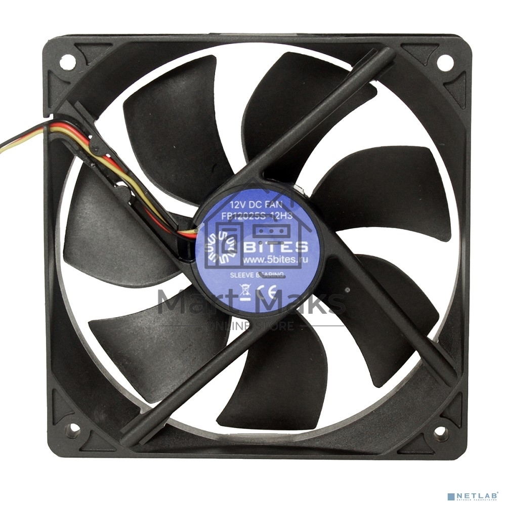 Вентилятор для корпуса 5bites для корпуса FB12025S-12H3 120X25 / SLEEVE / 1800RPM / 3P